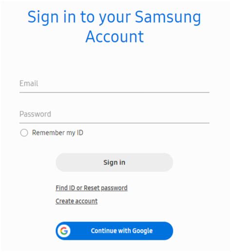 samsung phone login account